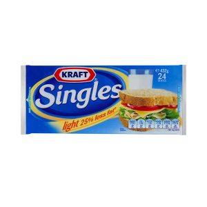 Fresh Light Cheese Singles 24pk Kraft
