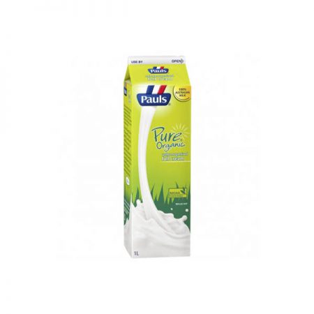 Fresh Pure Organic Unhomogenised Full Cream Milk Pauls