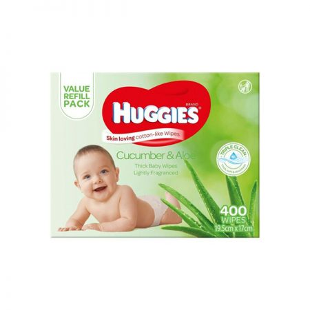Fresh Cucumber & Aloe Baby Wipes Huggies